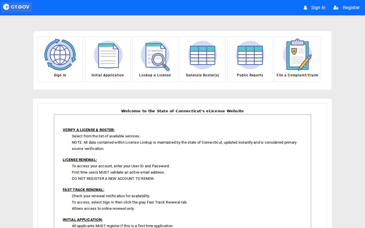 Windham resident lookup license search fields